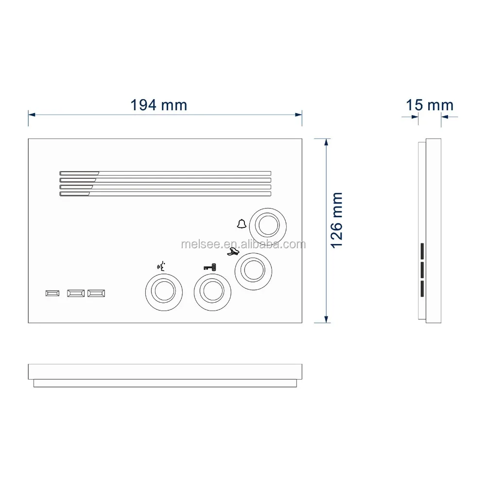 
hot handsfree audio door phone for multi apartment system 
