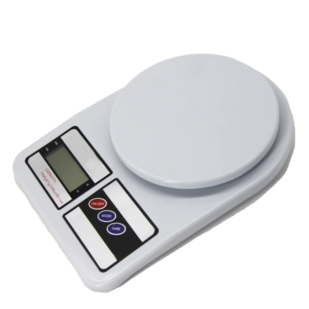 ABS plastic cheap electronic kitchen weighing scale white