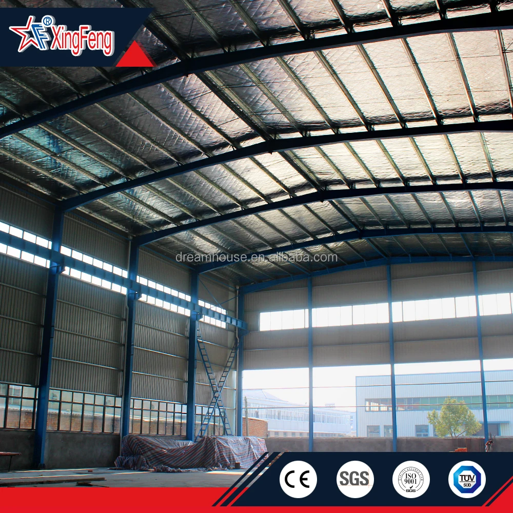 prefabricated factory/ galpones prefabricados steel frame shed/prefabricated building