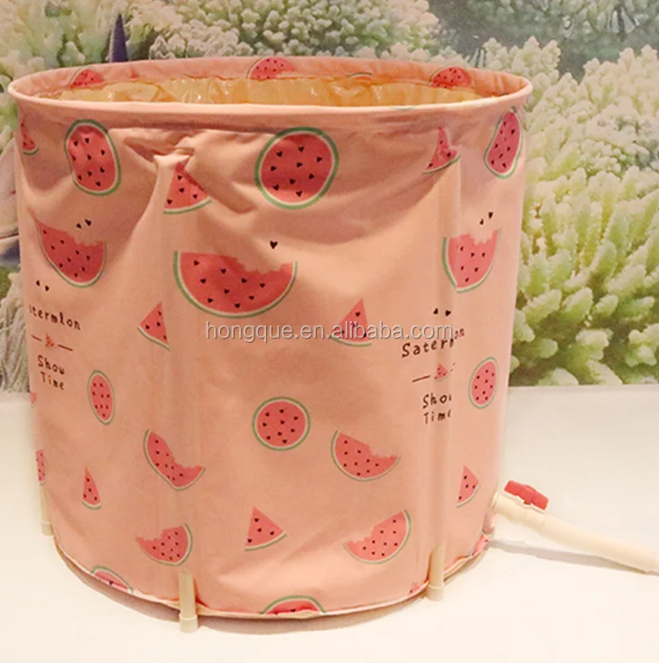 Soaking Bath Tub for Shower Stall, Inflatable Flexible Plastic Adult Size Foldable  bath tub Bathtub Bathroom Spa