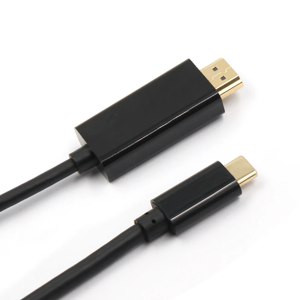 Позолоченный USB C к HDMI USB 3.1 Тип C HDMI для MacBook Google поддержка 4 К