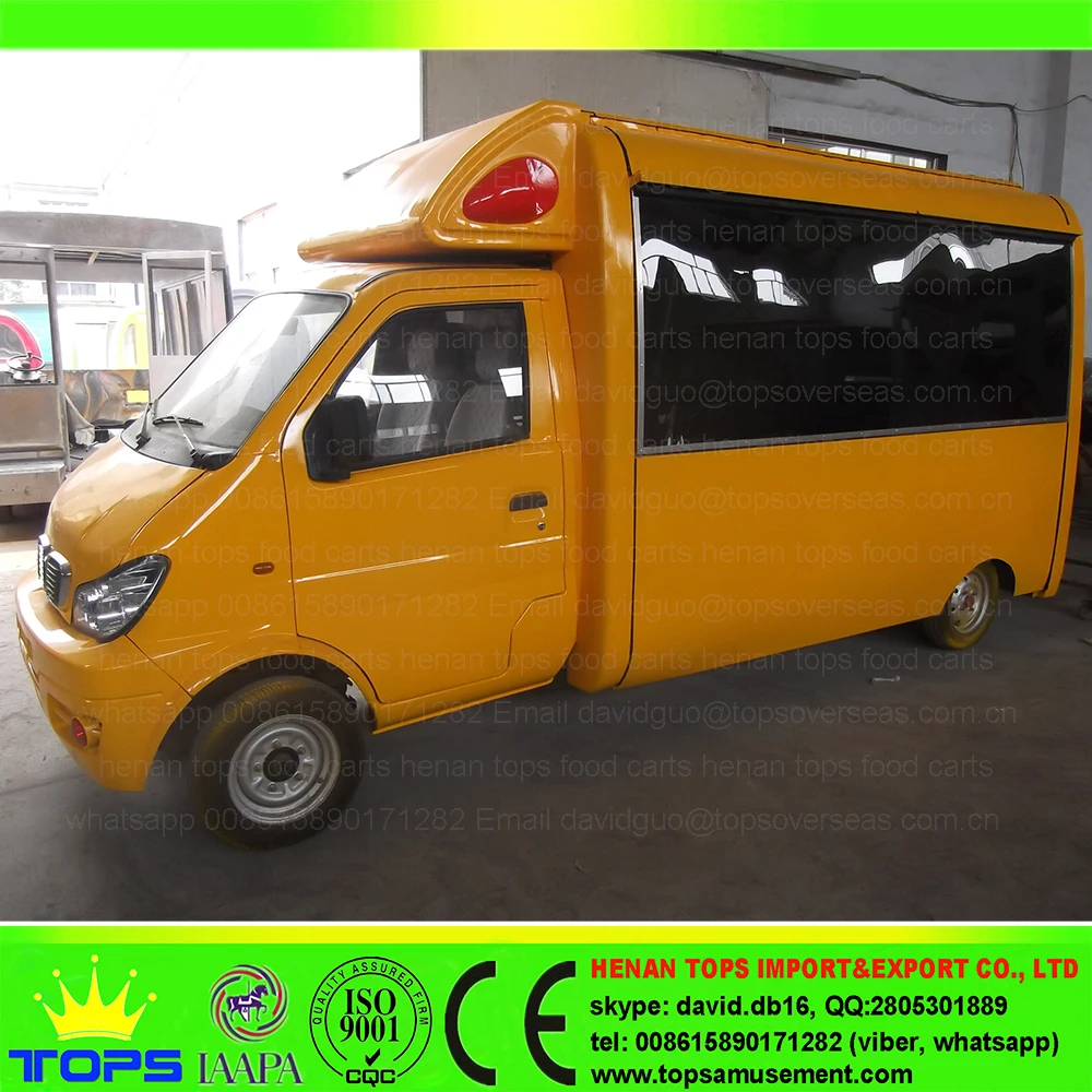 CYC-06 New 4-Wheels Truck Hornet Yellow, food van food vending cart food truck