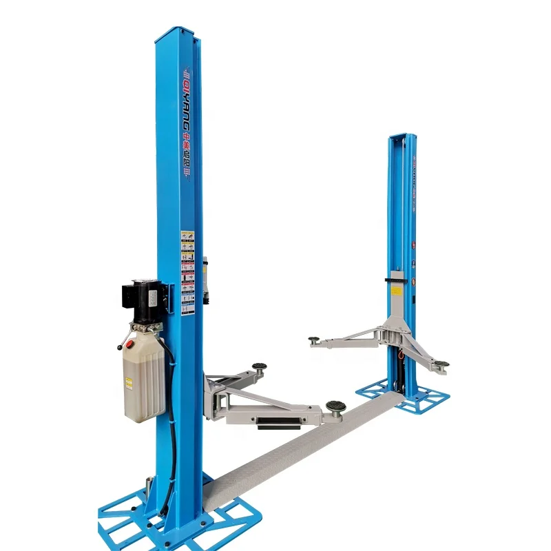 cheap home garage used 4.0ton hydraulic base plate two post car lift