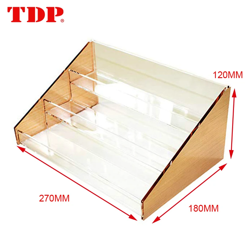 Factory Desktop 3 Tiers Acrylic  Perfume Bottle Holder Cosmetics Display Stand