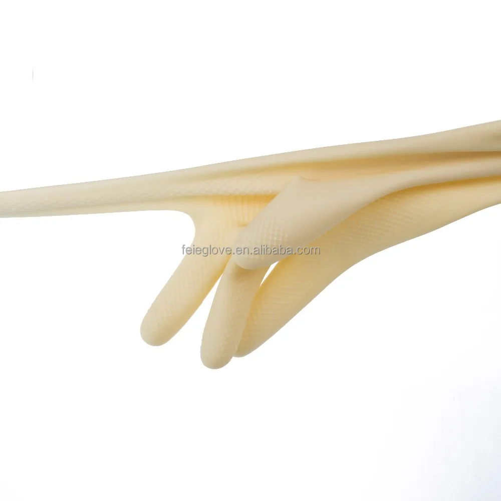 Gloves in Stock /rubber Safety Glove Promotional Latex Discount/nitril Latex White CN;JIA FE403 32cm Feie