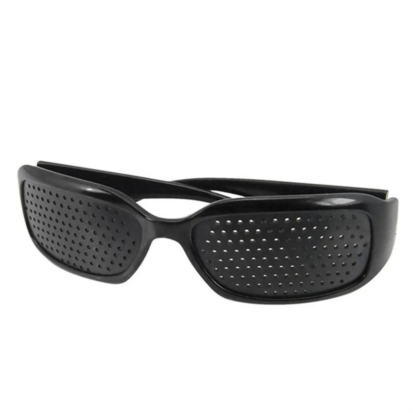 Black Pinhole Sunglasses Women Men Anti-fatigue Vision Care Pin hole Microporous Glasses Eye Exercise Anti-myopia Eyewear