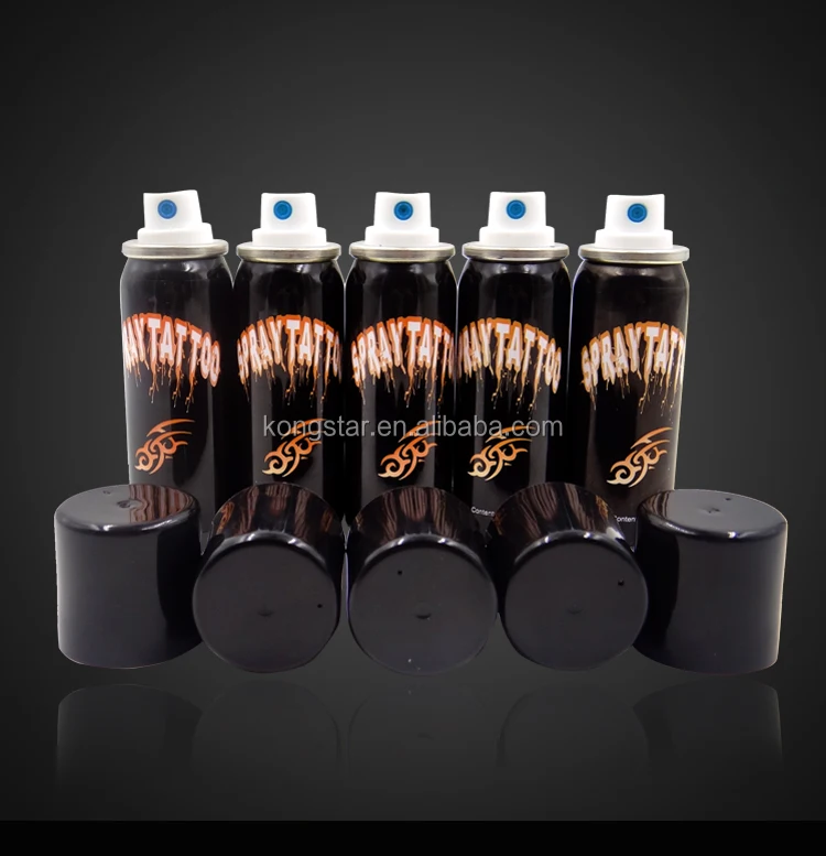 Hot sale black temporary tattoo spray for female