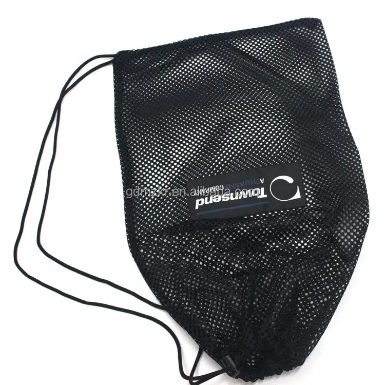 Оптовая продажа, Складная спортивная нейлоновая Сетчатая Сумка на шнурке для футбола