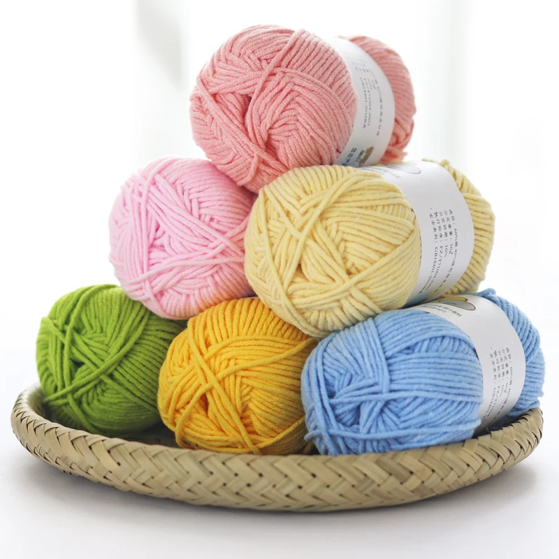 Factory price high quality soft colorful cotton yarn for knitting