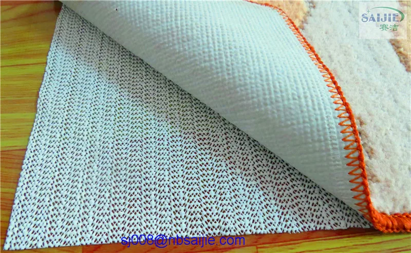 pvc foam washable ultra stop rug pad for hard surface floor