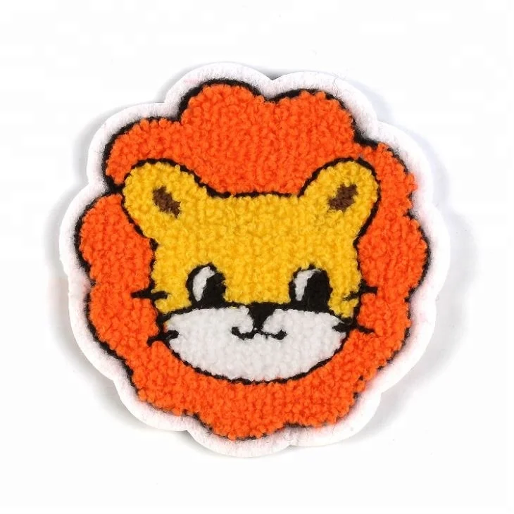
Wholesale Custom iron on embroidery towel chenille patches for clothing 