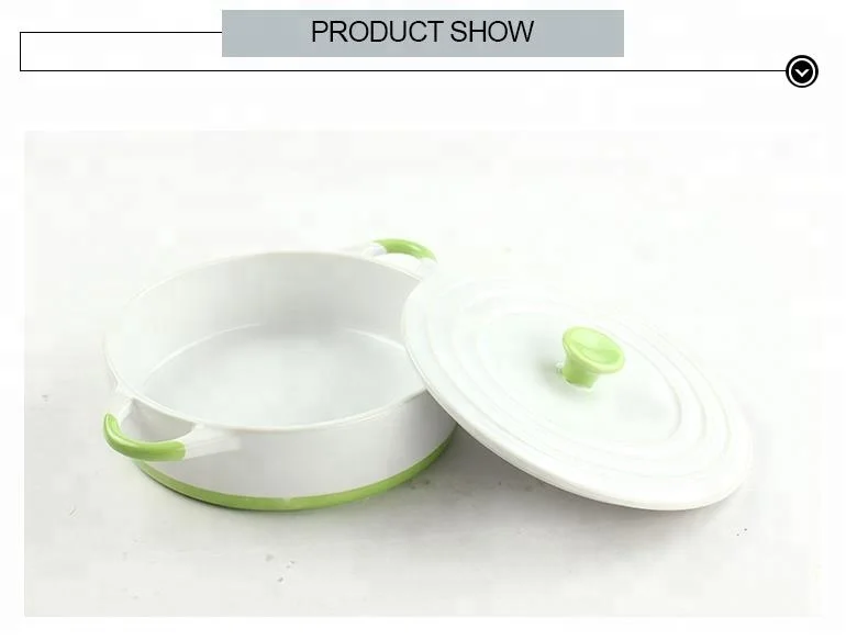 Printing Casserole Mini Cute Ceramic Casseroles Ceramic Plant Pot Stoneware Remekin Pots Set for Cooking Oevn Safe