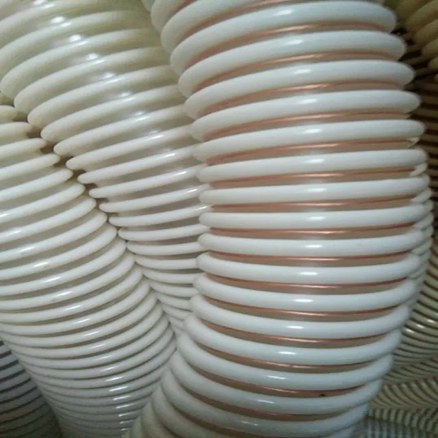 Pu гладкая стена пластиковый спиральный всасывающий шланг полиуретановая воздушная труба