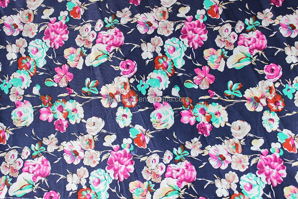 
Floral printed cotton fabric factory wholesale garment fabric 