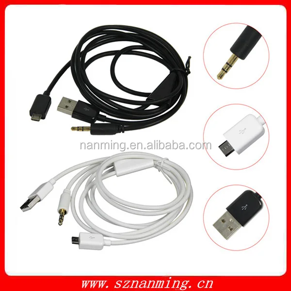 3.5 мм аудио кабелей aux автомобильного аудио линия микро USB автомобильное аудио линии