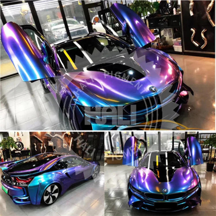 chrome chameleon pigment color moving powder coloring flip mica pigment