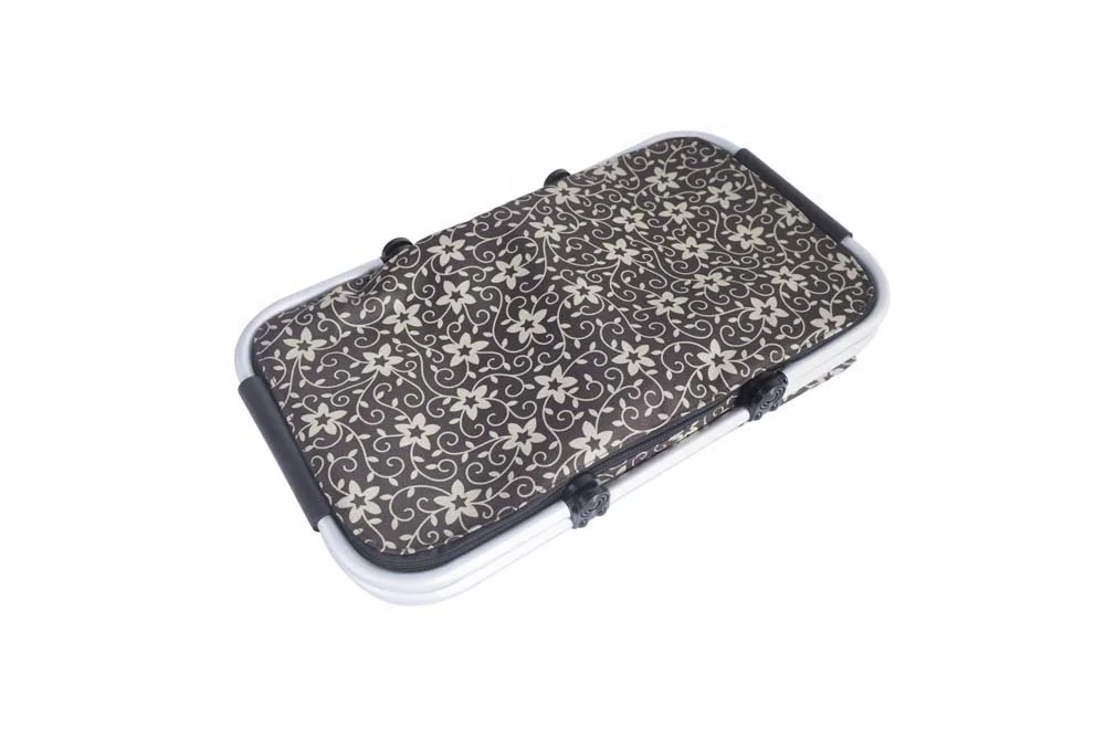  hot sale summer foldable picnic basket with cooler bga ice