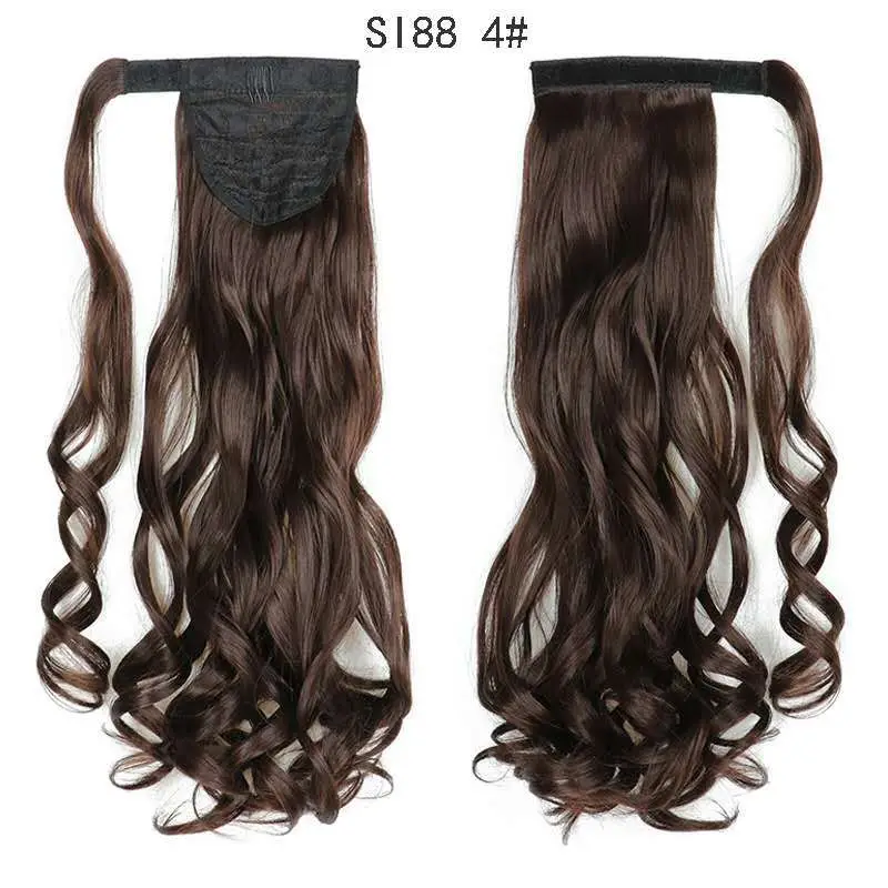 
Wholesale price factory Fashion And Beauty Factory synthetic hair ponytails synthetic hair wigs ponytail holder curly hair 
