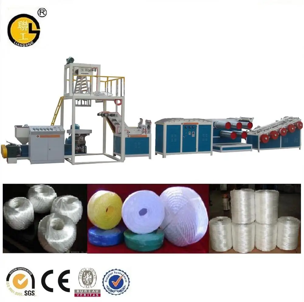New Machine PP Split Yarn Film Machine Rope Extrusion Line