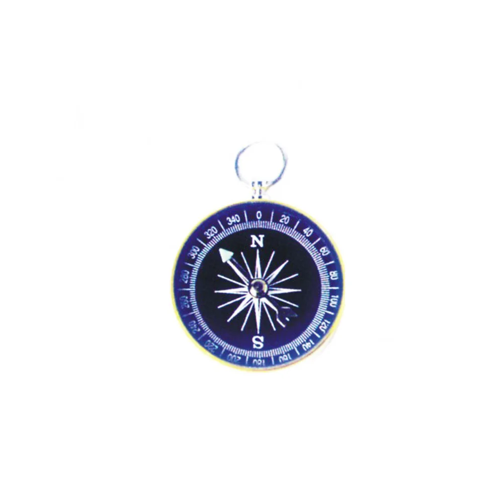 
promotional custom cheap metal keychain compass 