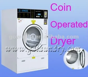 12kg self-service coin operated drying machine for commercial use