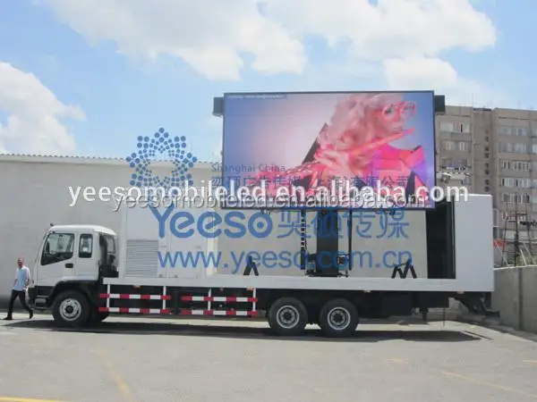 Мобильный автомобиль со светодиодным дисплеем, наружный Мобильный Рекламный автомобиль