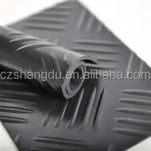cangzhou shangdu red fine ribbed rubber matting