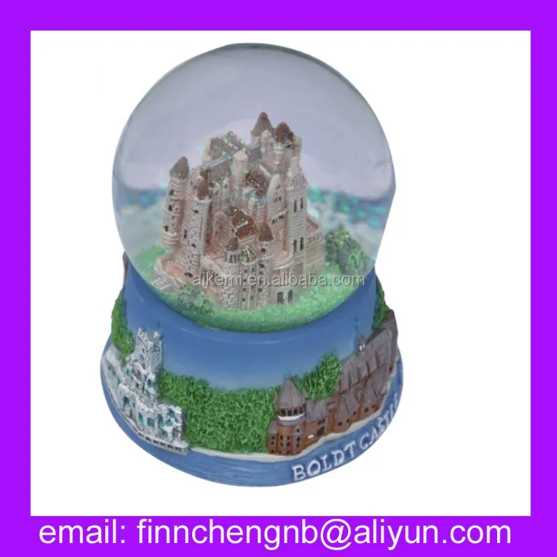 45,65,80,100mm polyresin souvenir snow globe,souvenirs gifts snow balls,decorative crystal soil water balls for eco-plant