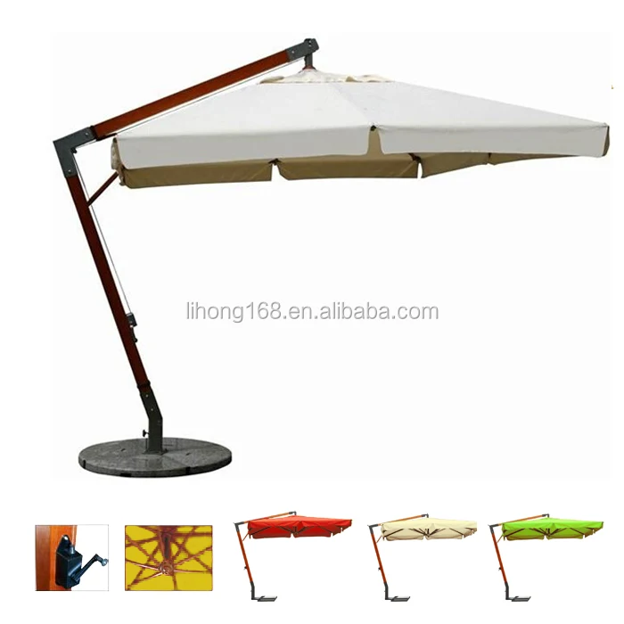 
Outdoor wooden sun garden parasol swimming pool umbrella 