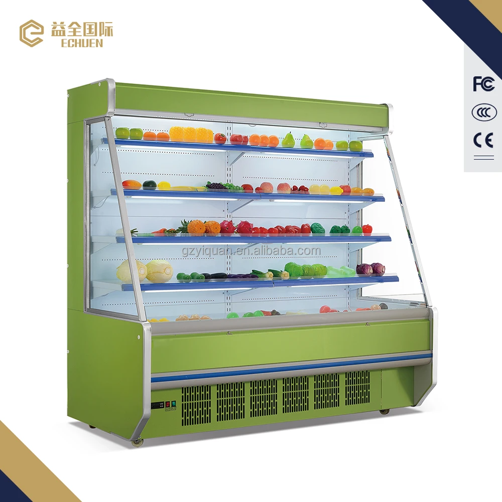 Meat fruit vegetable using display fridge / commercial refrigerators / air cooler display