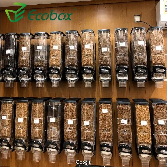 China Supplier new clear plastic gravity feed bin bulk food dispenser