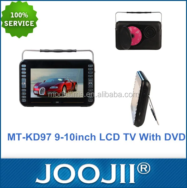 2016 best sale Portable TV With 16:9 Wide-screen and 9-10 Inch Color TFT-LCD, Support FM Radio, USB/SD/MMC Card