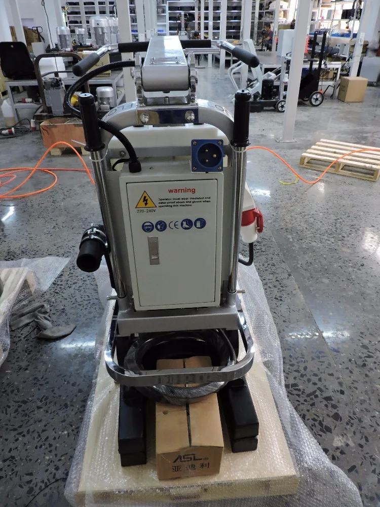 ASL T6 concrete marble floor surface polishing machine grinding machine with LED and water jet