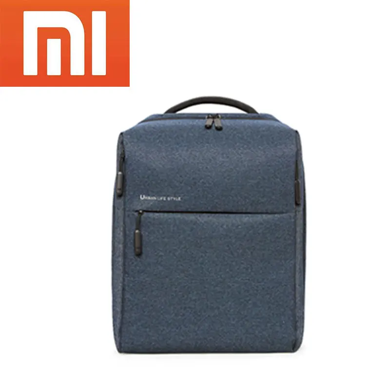Рюкзак Xiaomi Mi в минималистичном городском стиле мужская сумка из полиэстера для школы бизнеса путешествий глобальная версия