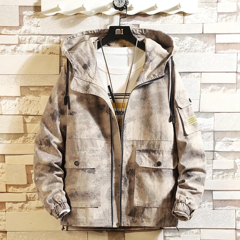 china factory man designer camo yellow light casual jacket