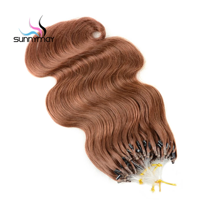 
100% Human Hair Natural Extension Body Wave #33 Cheap Remy Micro Loop Ring Hair Extension 