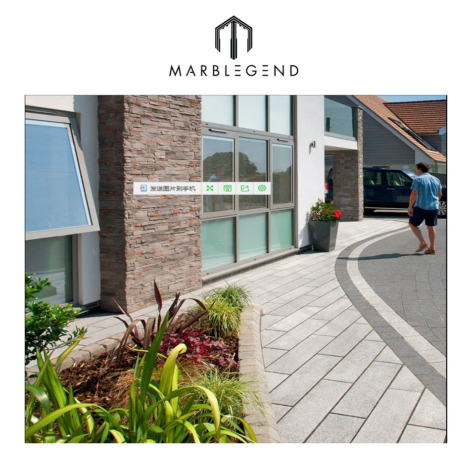 Hot Selling Elegant Quality Flamed Surface Outdoor Granite Paving Stone