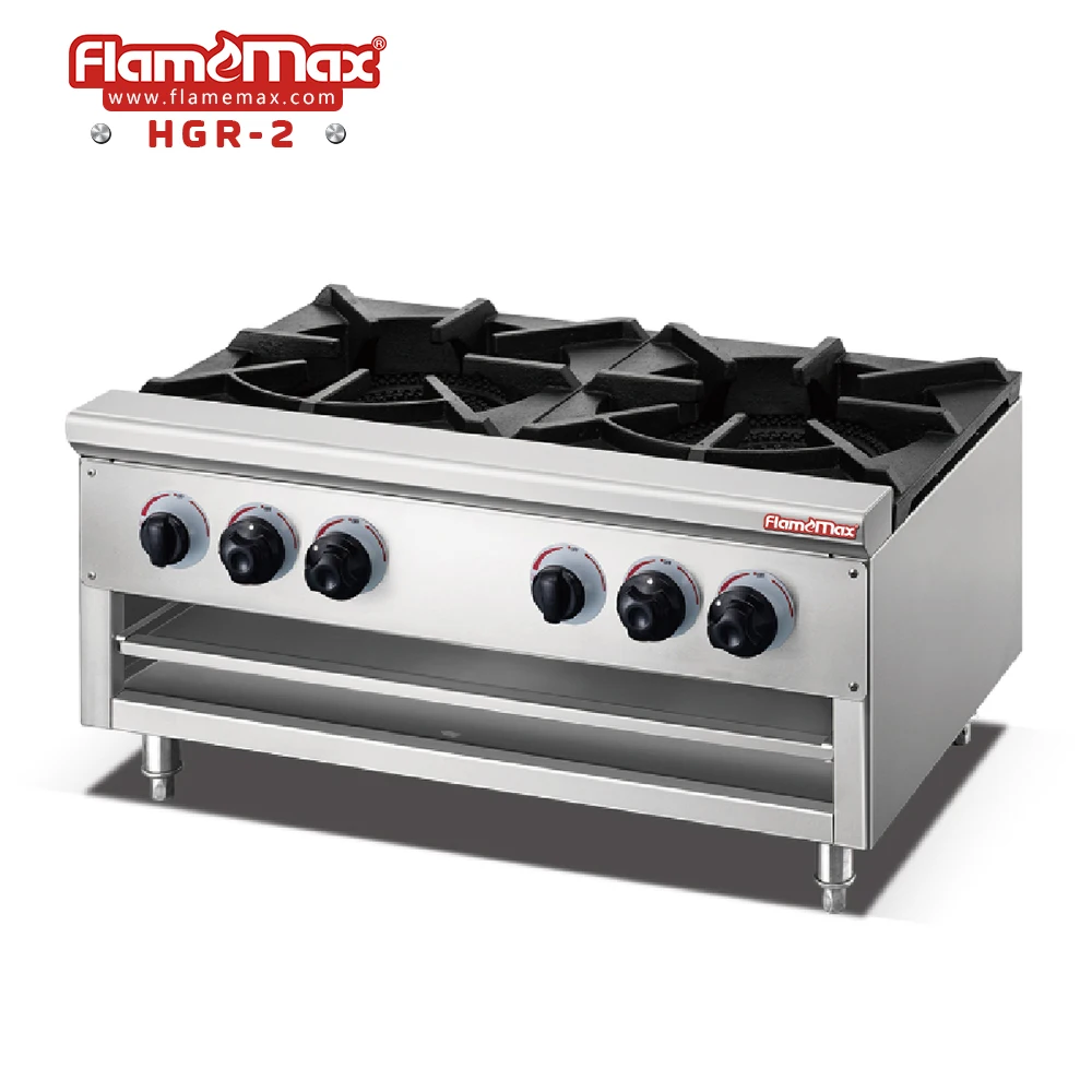 Portable Gas Stove Stainless Steel Freestanding Commercial 4-burner