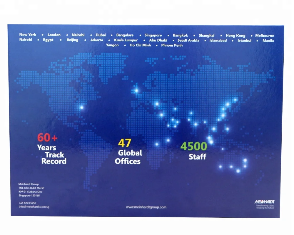 
New Horizontal Open Gate Fold Cover A4 HD Player Hardback 10 Inch Video Brochure 