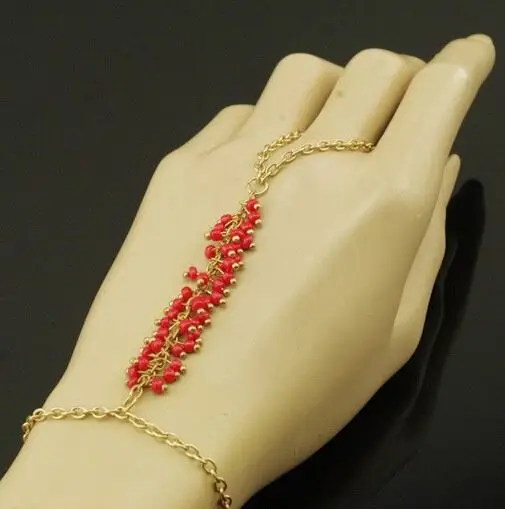 Bohemian handmade beads bracelet bunch of grapes balls Mittens