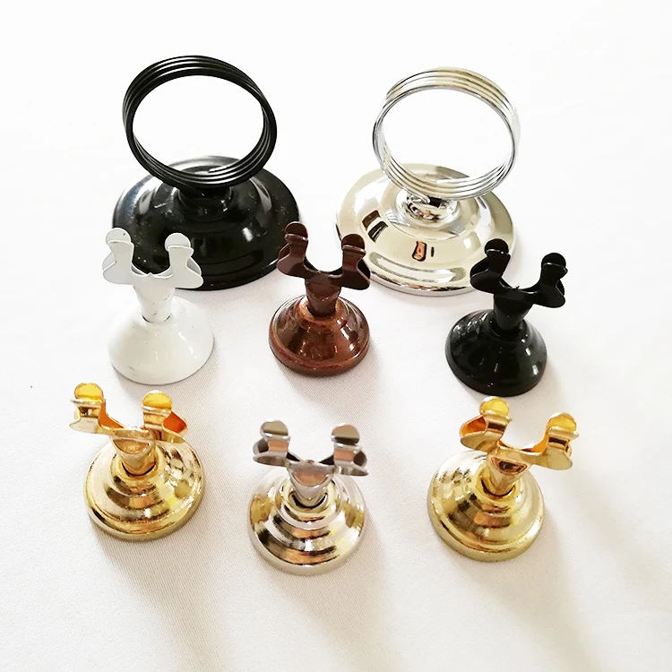 
Stainless Steel Metal Wedding Table Menu Card Number Holder Display 