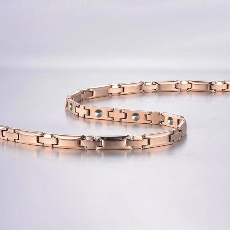 Germanium Magnetic Therapy Necklace Ta2 Titanium Necklace for Promote Blood Circulation