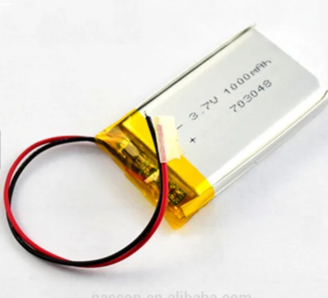 Factory price 3.7v 703048 1000mAh li-polymer batetry rechargeable battery