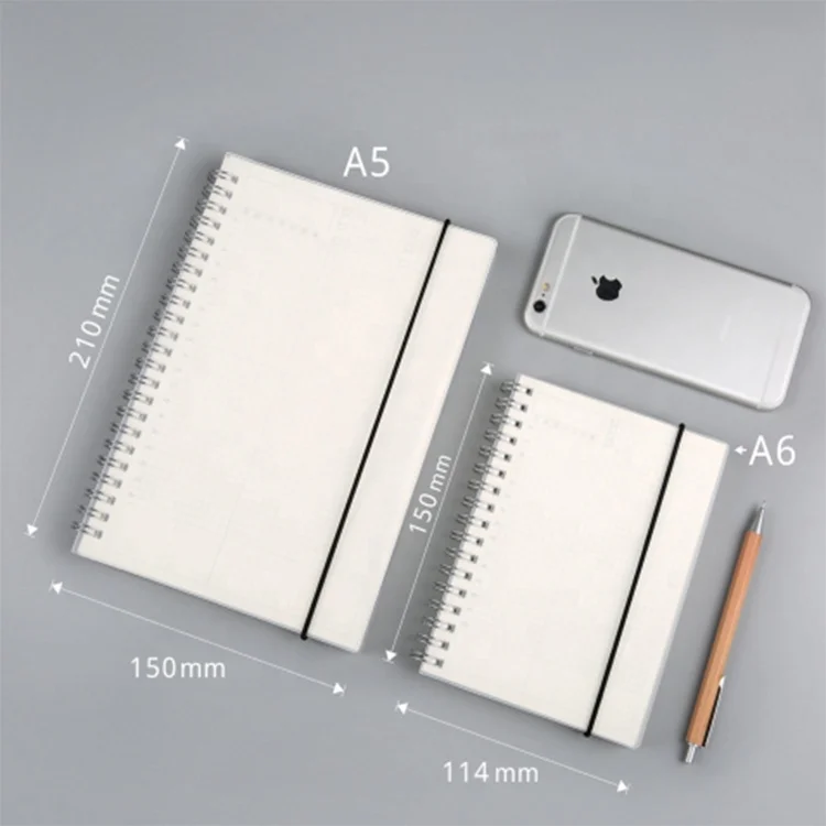 A5 A6 Spiral Book Coil Weekly Daily Diary Sketchbook for School Supplies To-do Lined Paper Store Notebook DOT Blank Grid 3000pcs