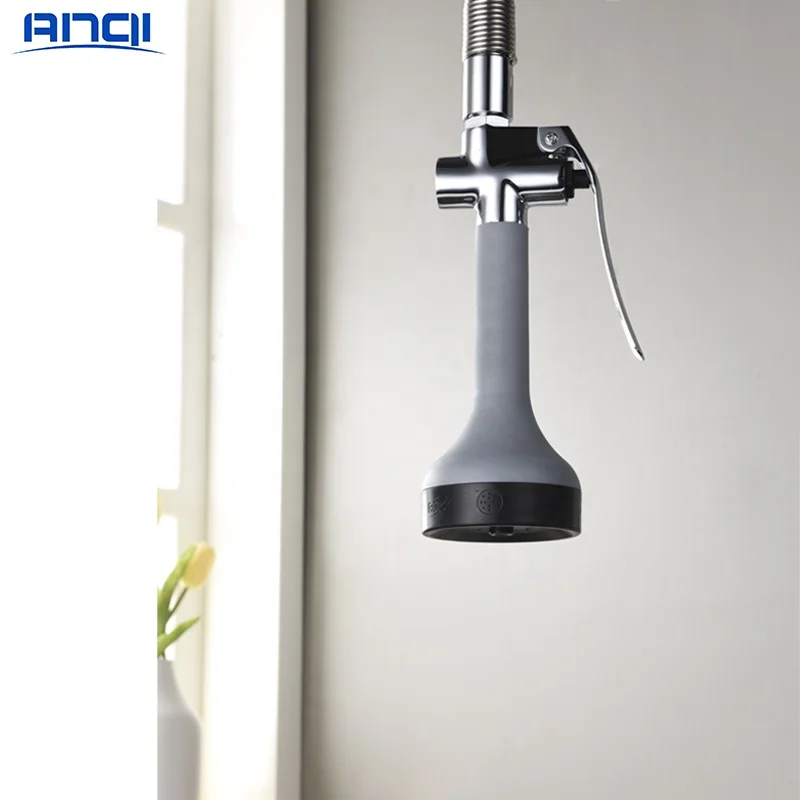 Pre Rinse Spring Loaded Kitchen Faucet With Pull Down Sprayer Gun Tapware