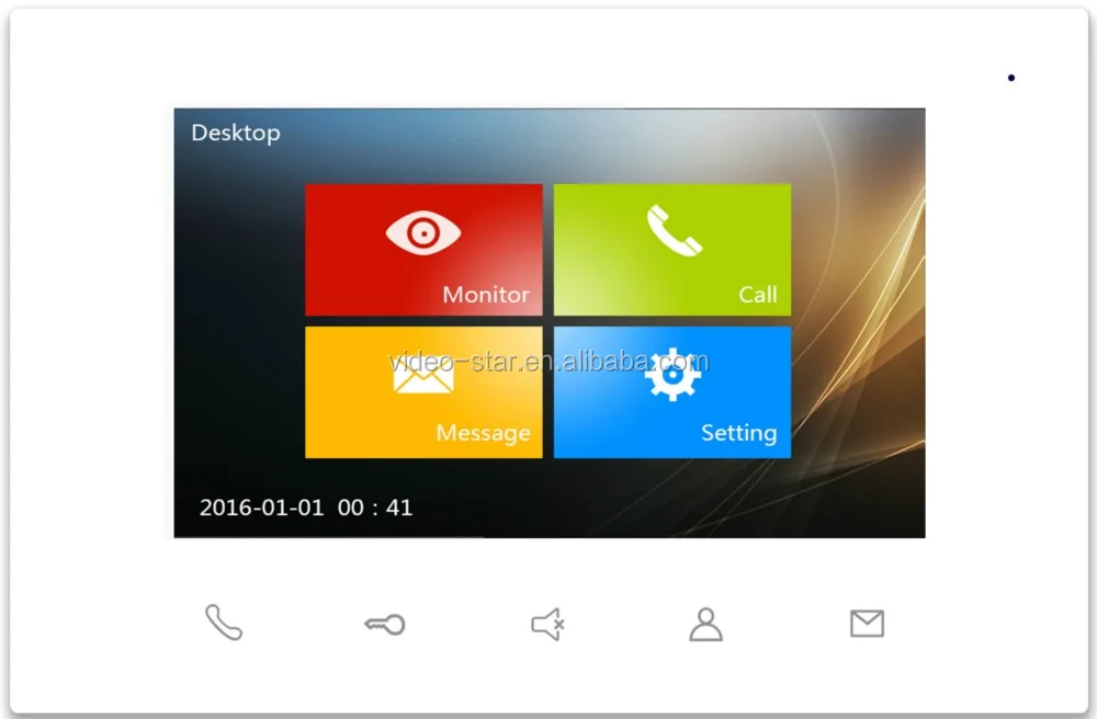 2 wire video door phone TCP/IP video door phone intercom