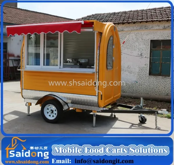 Latest products mobile food cart trailer for sale food cart