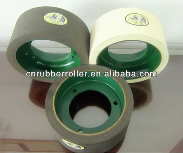 
10 inch milled rice rate best quality rubber roll on iron cast drum 