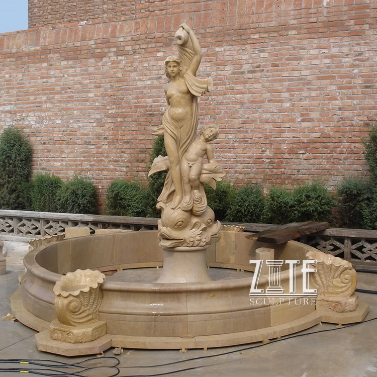 Western Style marble garden fountain leroy merlin