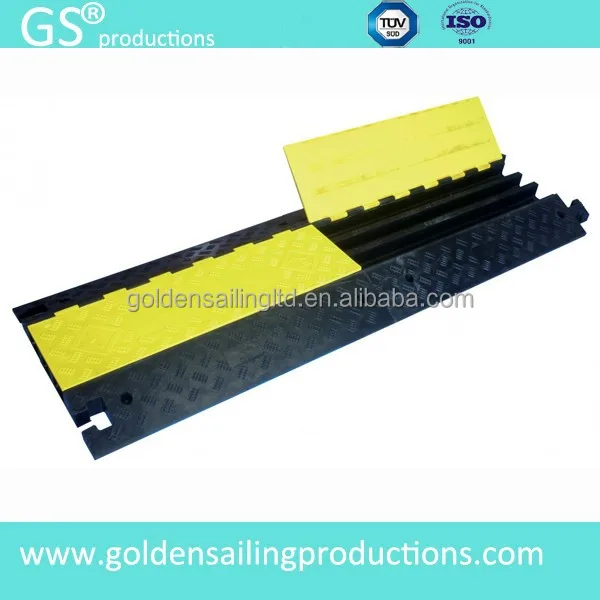 Outdoor rubber ramp, low price small cable protector ramp